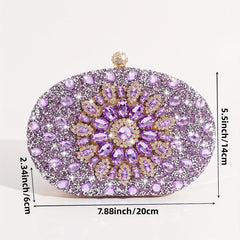 Glitter Rhinestone Clutch Bag Evening Party Bag