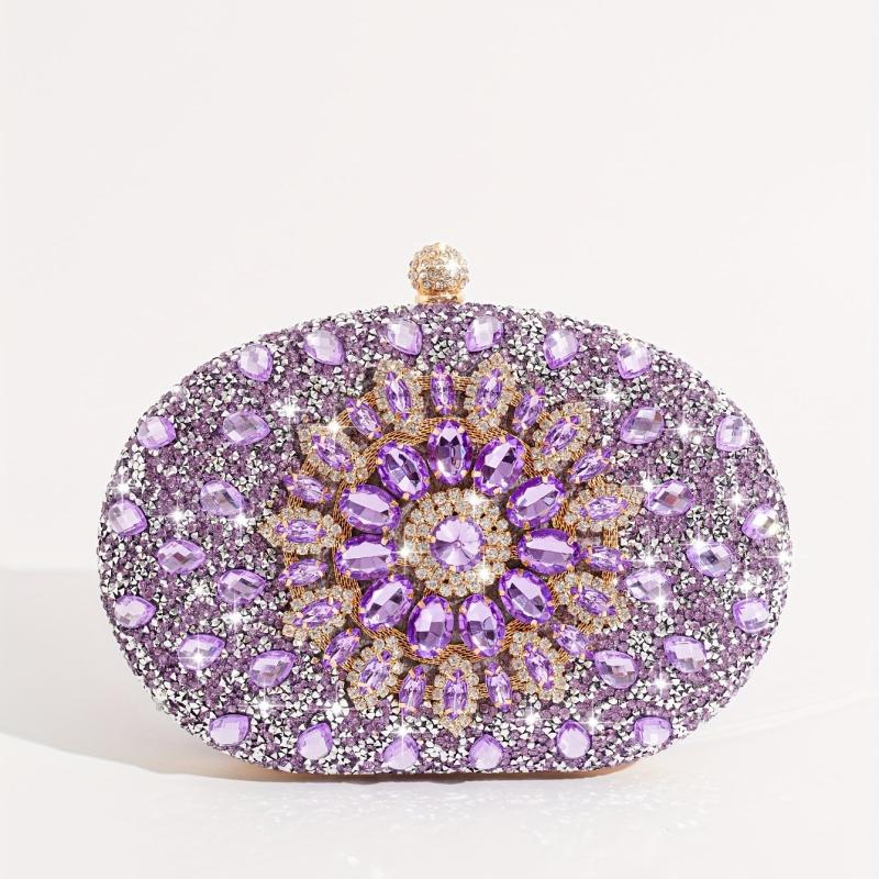 Glitter Rhinestone Clutch Bag Evening Party Bag