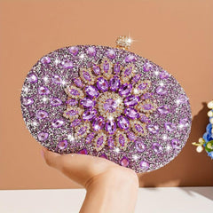 Glitter Rhinestone Clutch Bag Evening Party Bag
