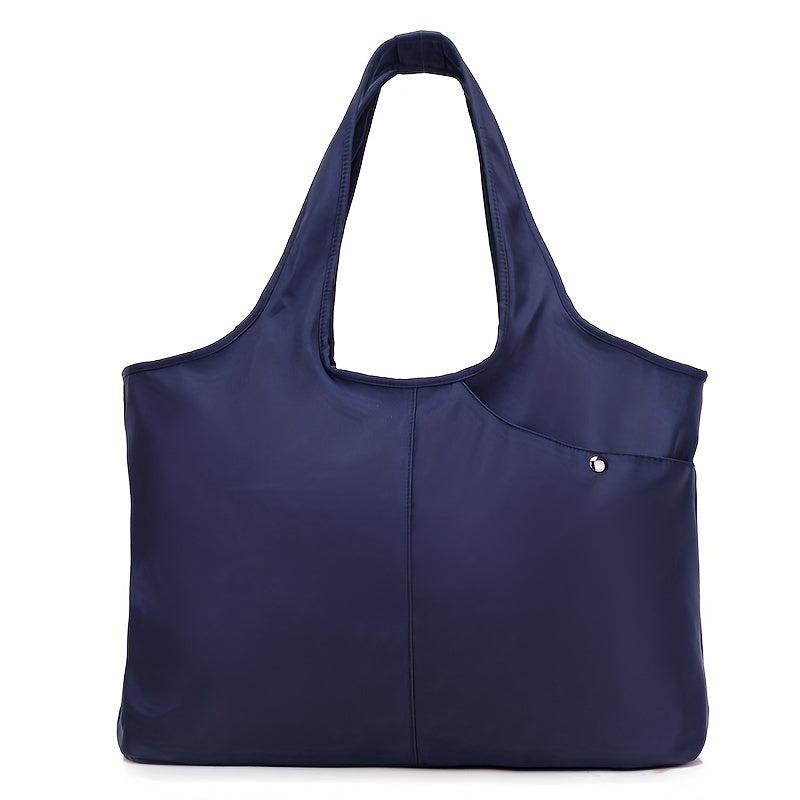 Minimalist Large Capacity Shoulder Bag Solid Handbag For Travel
