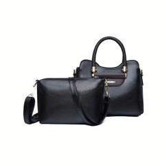 2pcs Retro Style Tote Bag Set for Women