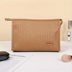 Ultrasonic Embossed Cosmetic Bag Handbag Large Capacity Travel Portable Toiletry