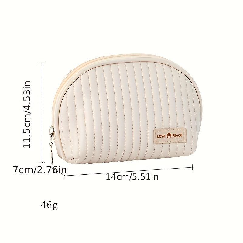 Ultrasonic Embossed Cosmetic Bag Handbag Large Capacity Travel Portable Toiletry