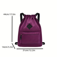 Large Capacity Sports Bag Versatile Outdoor Drawstring Backpack