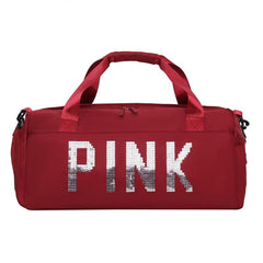 Sequins Decor Sports Bag Large Capacity Duffle Bag for Travel