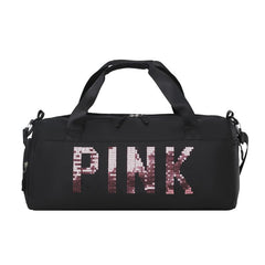 Sequins Decor Sports Bag Large Capacity Duffle Bag for Travel