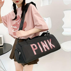 Sequins Decor Sports Bag Large Capacity Duffle Bag for Travel