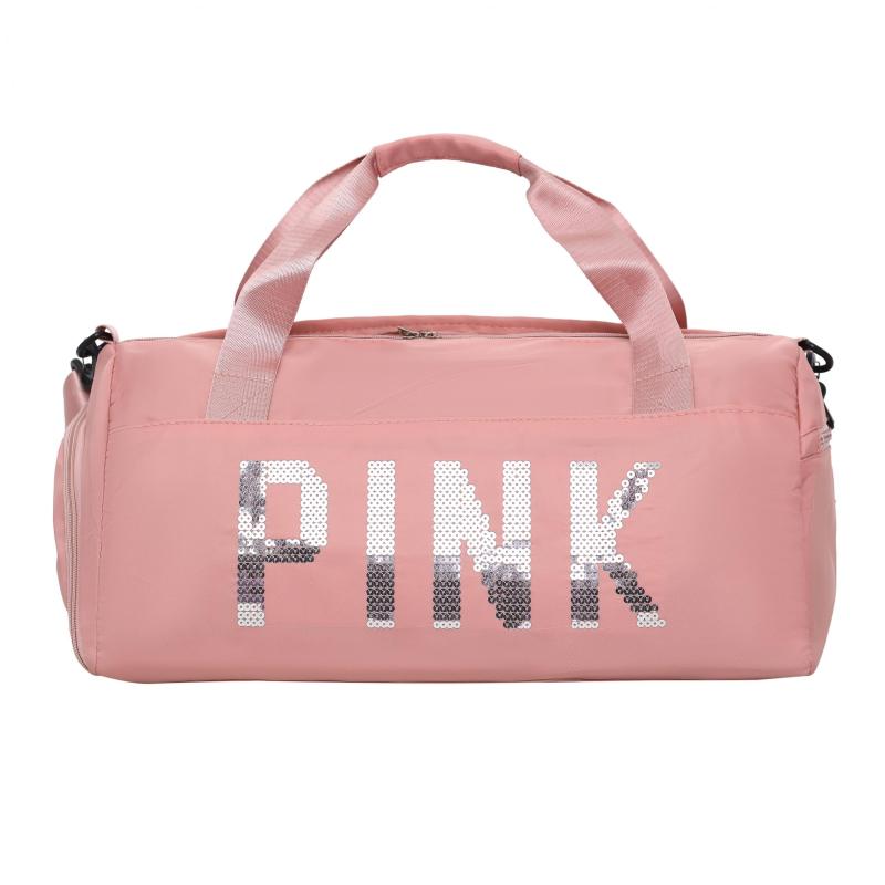 Sequins Decor Sports Bag Large Capacity Duffle Bag for Travel