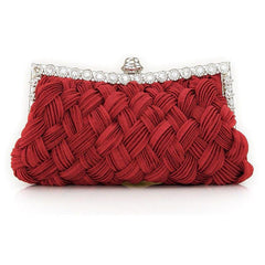 Rhinestone Decor Evening Bag Women's Handbag Purse Chain for Party Wedding