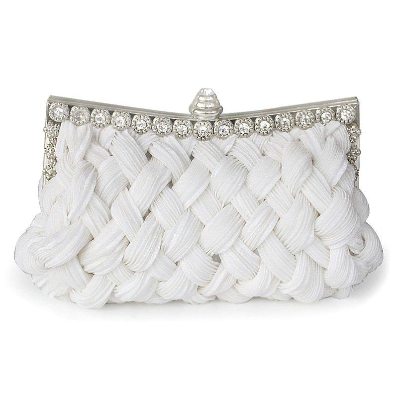 Rhinestone Decor Evening Bag Women's Handbag Purse Chain for Party Wedding