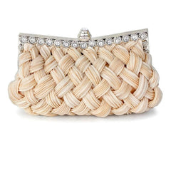 Rhinestone Decor Evening Bag Women's Handbag Purse Chain for Party Wedding