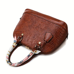 3pcs Crocodile Embossed Bag Set - Women's Office Handbags With Clutch & Card Hol
