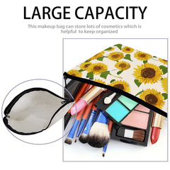 Sunflower Flowers Toiletry Bag for Men and Women