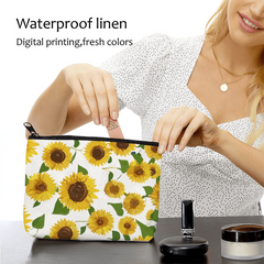 Sunflower Flowers Toiletry Bag for Men and Women