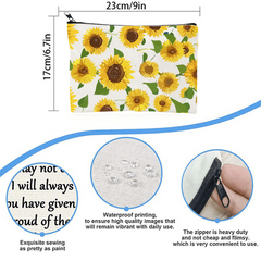 Sunflower Flowers Toiletry Bag for Men and Women
