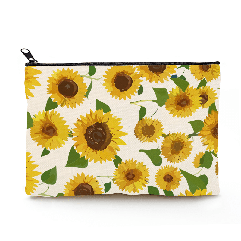 Sunflower Flowers Toiletry Bag for Men and Women