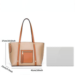 3PCS Vintage Classic Tote Bag Shoulder Satchel Purse