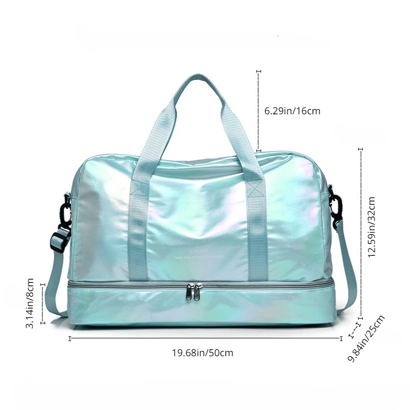 Large Capacity Carry on Tote Nylon Lightweight Luggage Weekender Bag