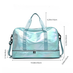 Large Capacity Carry on Tote Nylon Lightweight Luggage Weekender Bag
