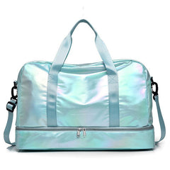 Large Capacity Carry on Tote Nylon Lightweight Luggage Weekender Bag