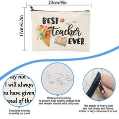 Teacher Makeup Pouch Cosmetic Bags Christmas Gift