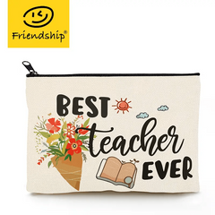 Teacher Makeup Pouch Cosmetic Bags Christmas Gift