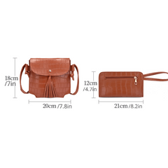 4 Pcs Crocodile Bag Sets Classic Tote Crossbody Clutch Wallet Card Case
