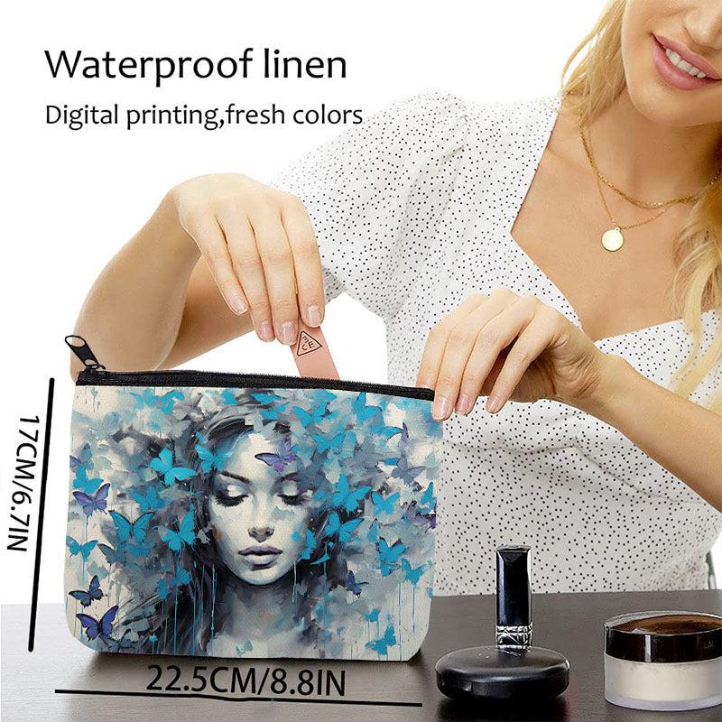 Butterfly Woman Makeup Toiletry Bag Waterproof Cosmetic Organizer Travel Wash