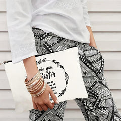 Love You Sister Cosmetic Bag