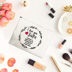 Love You Sister Cosmetic Bag
