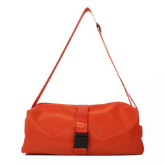 Casual Sports Zipper Bag Stylish Barrel Bag Lightweight Shoulder Bag