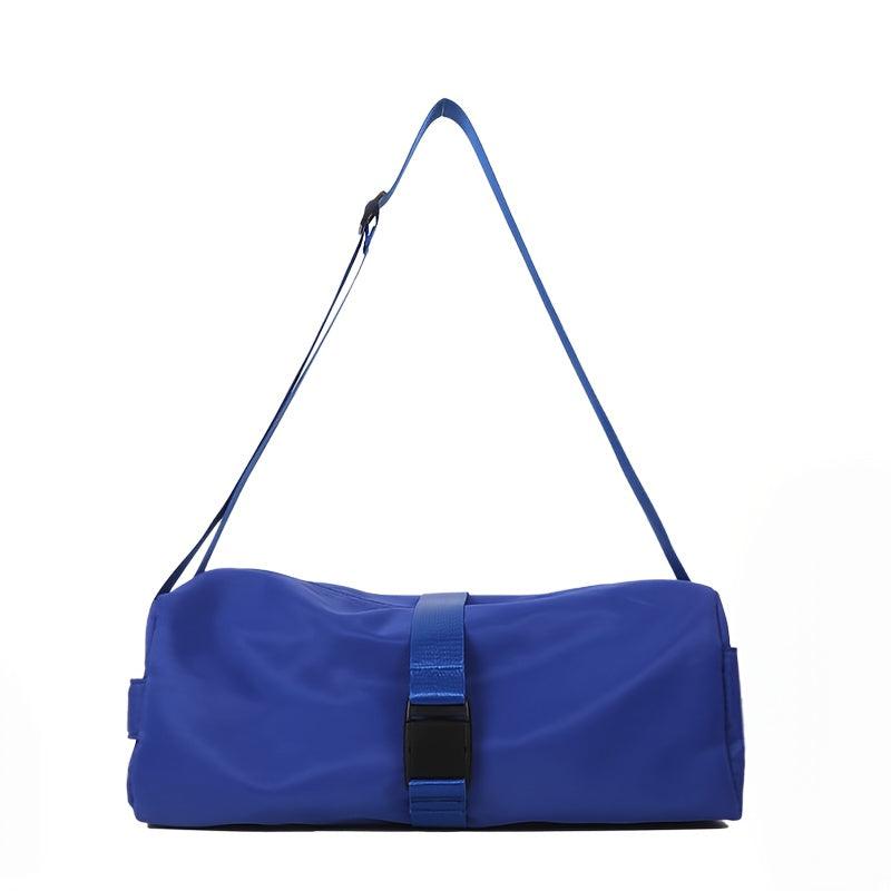 Casual Sports Zipper Bag Stylish Barrel Bag Lightweight Shoulder Bag