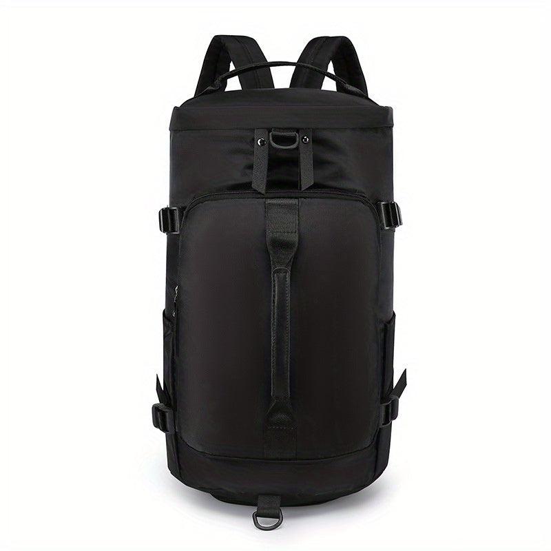 Large Capacity Barrel Backpack Nylon Durable Lightweight Travel Backpack
