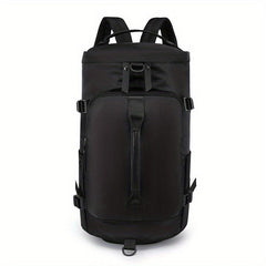 Large Capacity Barrel Backpack Nylon Durable Lightweight Travel Backpack