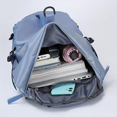 Large Capacity Barrel Backpack Nylon Durable Lightweight Travel Backpack