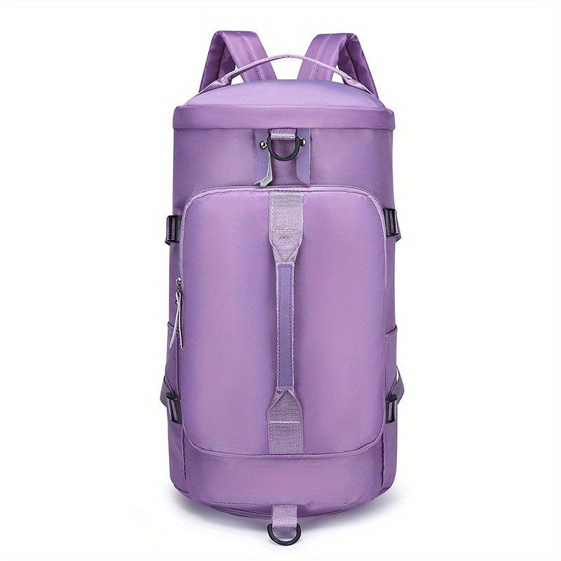 Large Capacity Barrel Backpack Nylon Durable Lightweight Travel Backpack