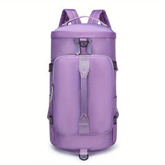 Large Capacity Barrel Backpack Nylon Durable Lightweight Travel Backpack