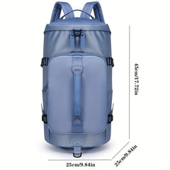 Large Capacity Barrel Backpack Nylon Durable Lightweight Travel Backpack