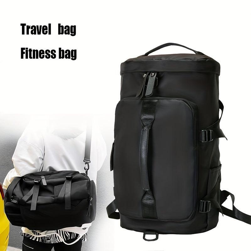 Large Capacity Barrel Backpack Nylon Durable Lightweight Travel Backpack