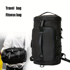 Large Capacity Barrel Backpack Nylon Durable Lightweight Travel Backpack