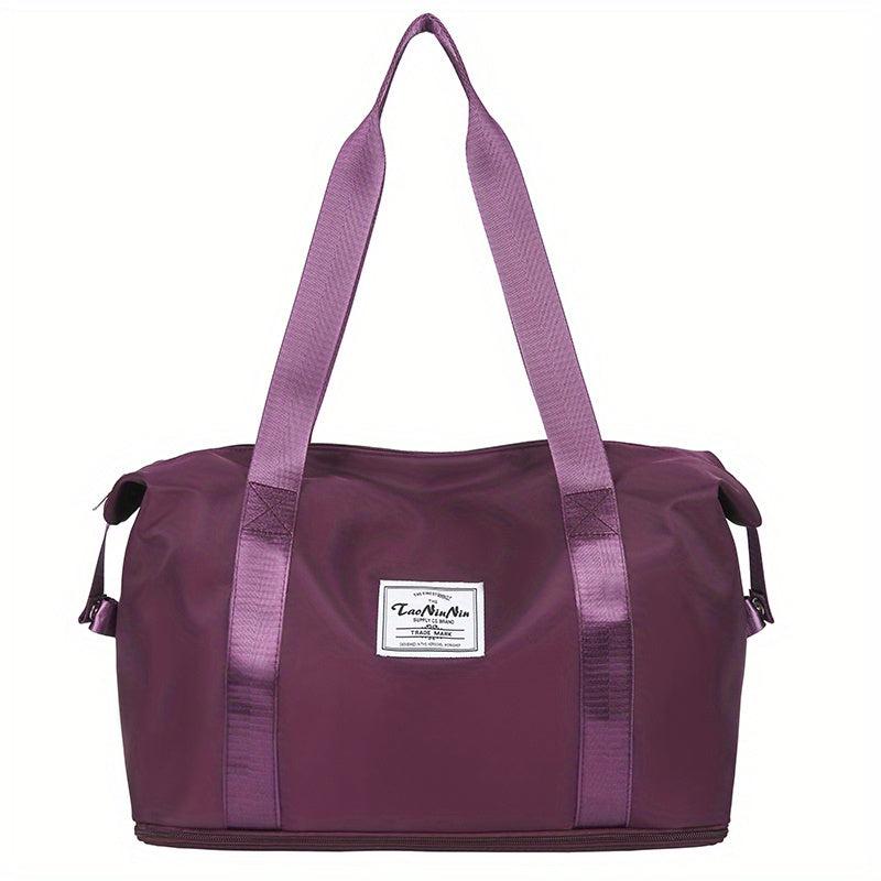 Large Capacity Carry on Tote Nylon Lightweight Luggage Weekender Bag
