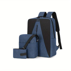 3pcs Large Capacity Backpack Crossbody Bag Purse Set Lightweight Travel