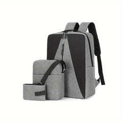 3pcs Large Capacity Backpack Crossbody Bag Purse Set Lightweight Travel