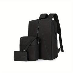 3pcs Large Capacity Backpack Crossbody Bag Purse Set Lightweight Travel