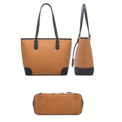 4-Piece Large Capacity Bag Set - Tote Bag & Purse