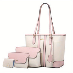 4-Piece Large Capacity Bag Set - Tote Bag & Purse