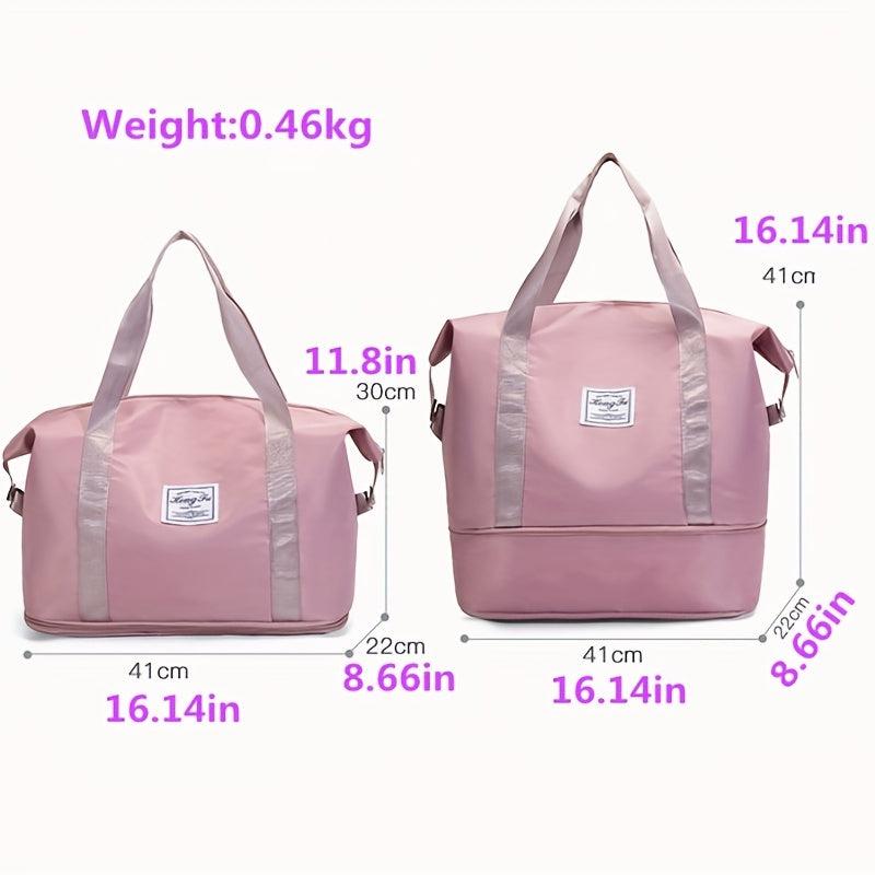 Foldable Travel Duffle Bag Portable Gym Storage Carry On Weekender