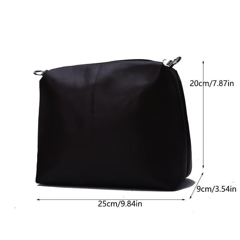 2pcs Faux Leather Tote Bag Set Large Capacity Shoulder Bag