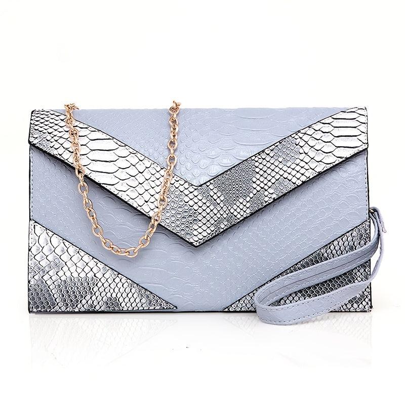 6pcs Crocodile Pattern Handbag Set with Tote, Crossbody, Clutch, Wallet