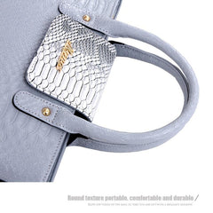 6pcs Crocodile Pattern Handbag Set with Tote, Crossbody, Clutch, Wallet